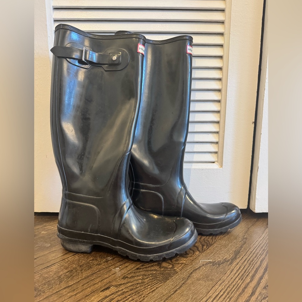 Tall Black Hunter Boots